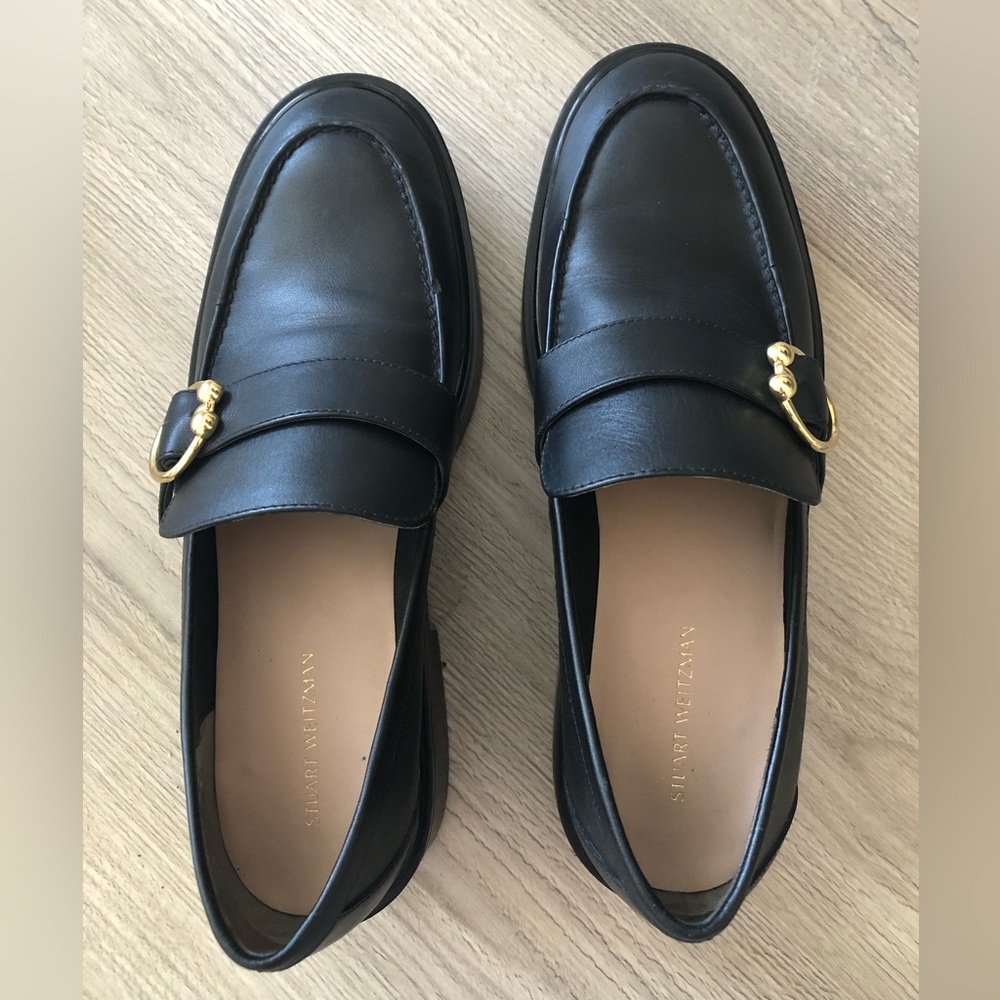 Stuart Weitzman Brenna Leather Loafer 7.5